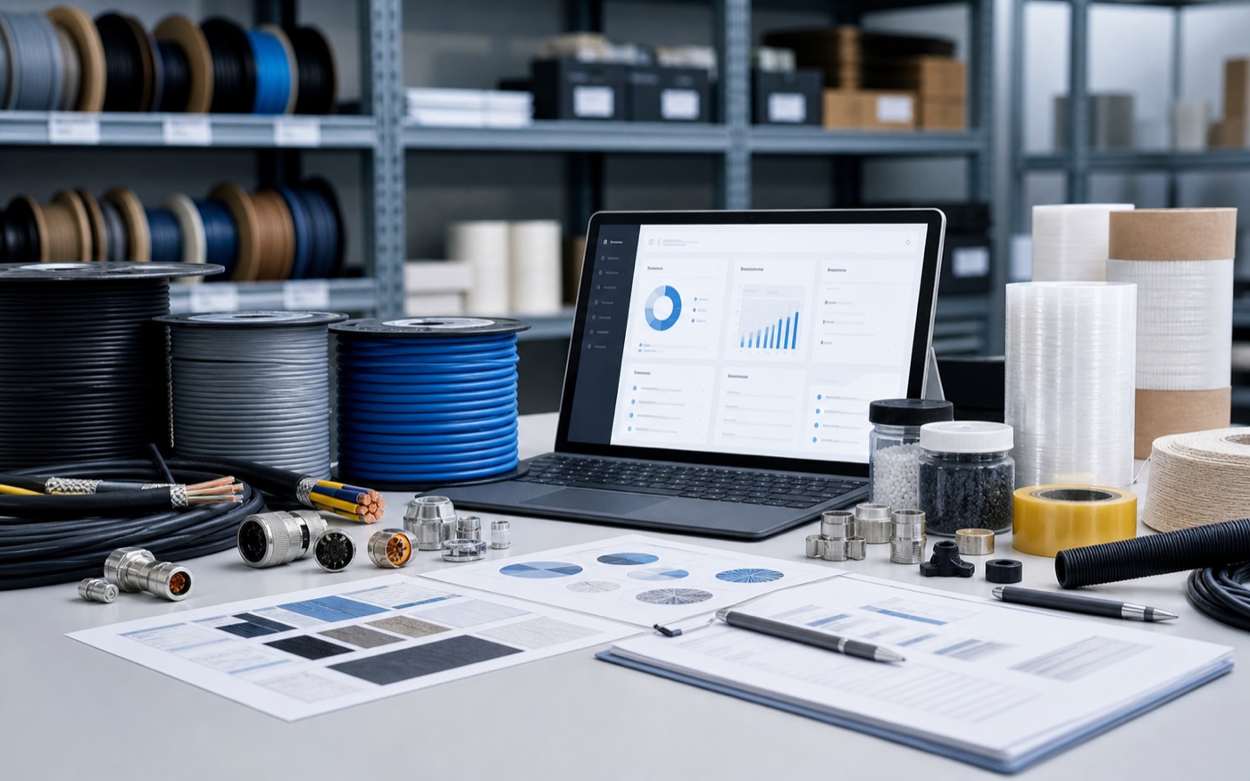 Electronics components and SKU-heavy export scenario